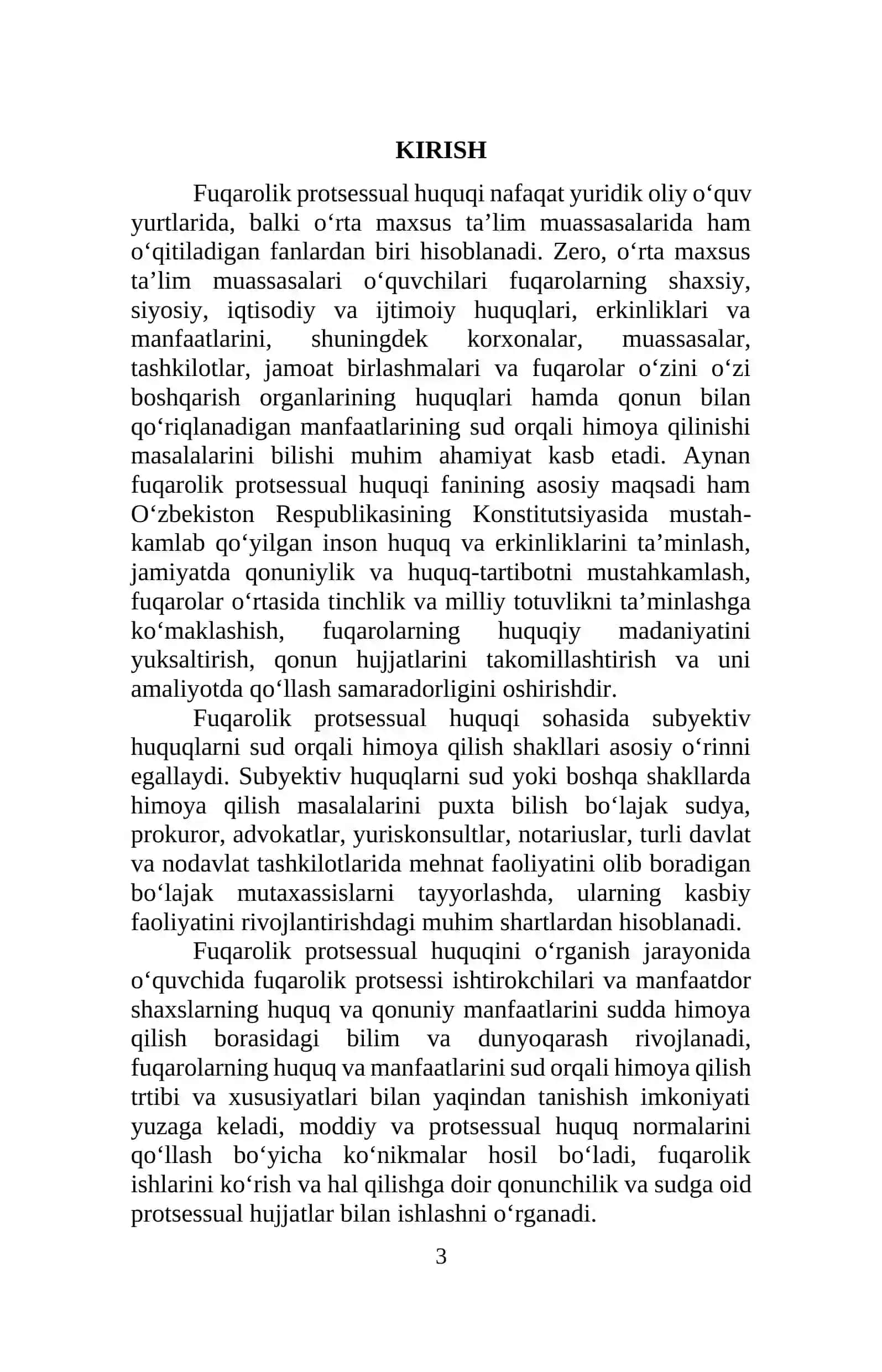 FUQAROLIK PROTSESSUAL HUQUQI 3
