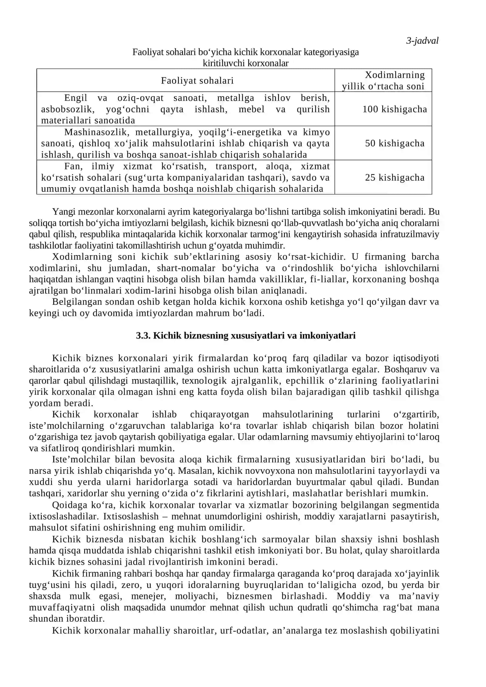 Kichik korxonalarning tadbirkorlik faoliyati 3