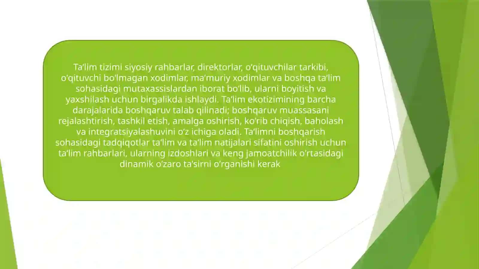 Ta'limda boshqaruv modeli 3