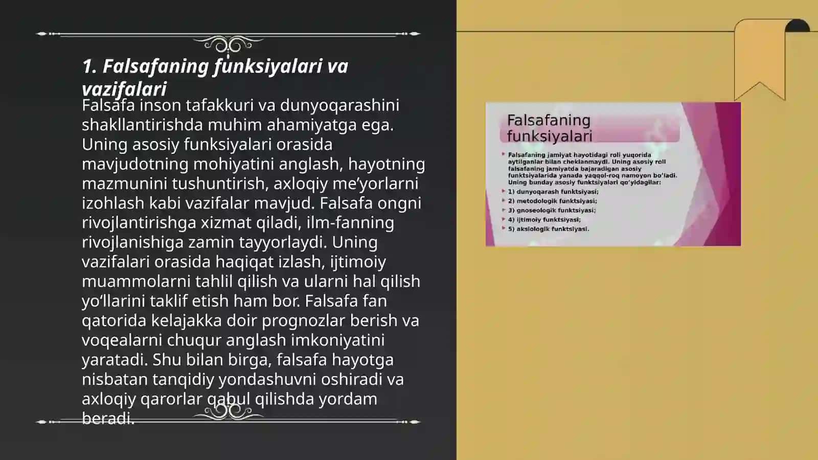 Falsafa funksiyalari 3