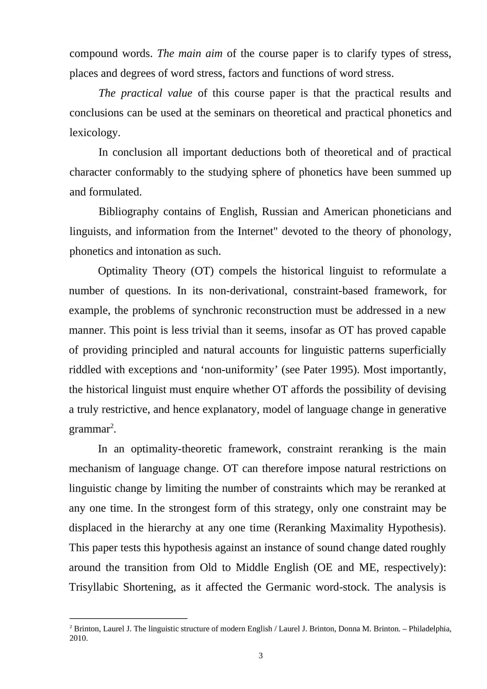 MIDDLE ENGLISH WORD STRESS 3