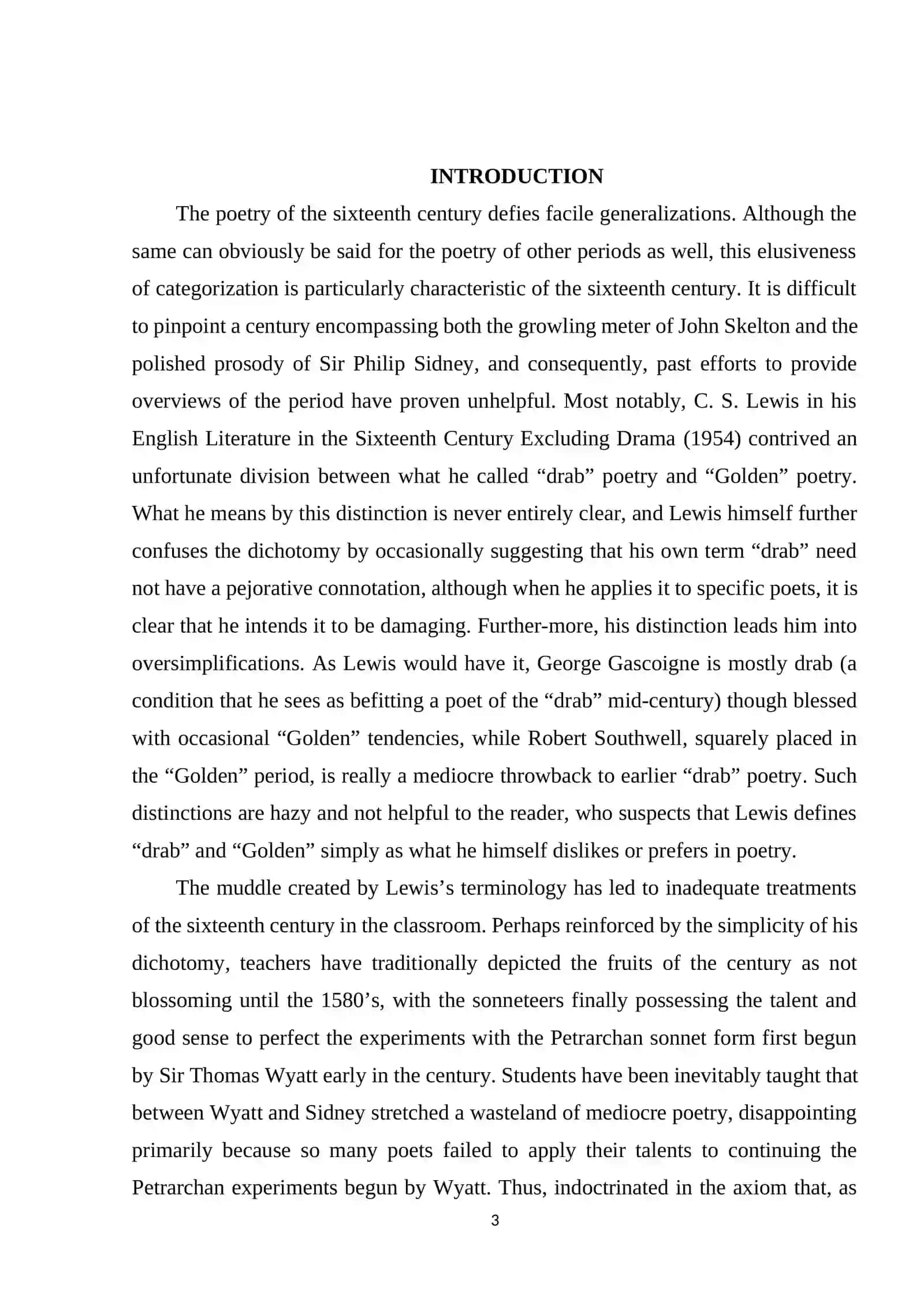 LITERATURE OF XVI CENTURY 3