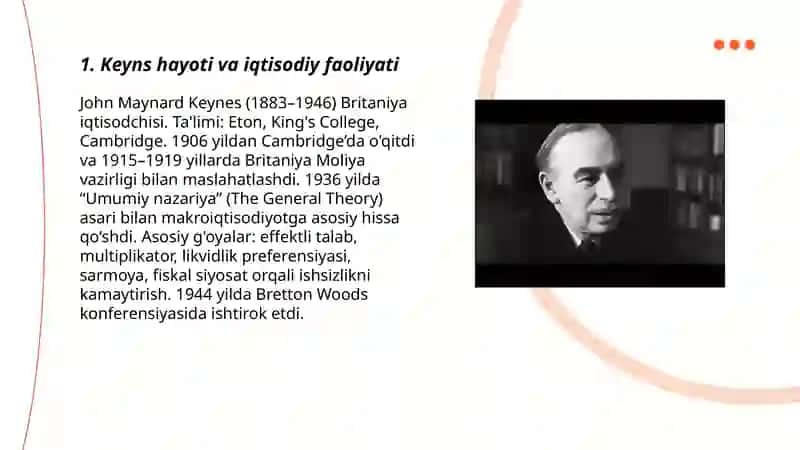 Keyns va keynschilik ta’limoti 3