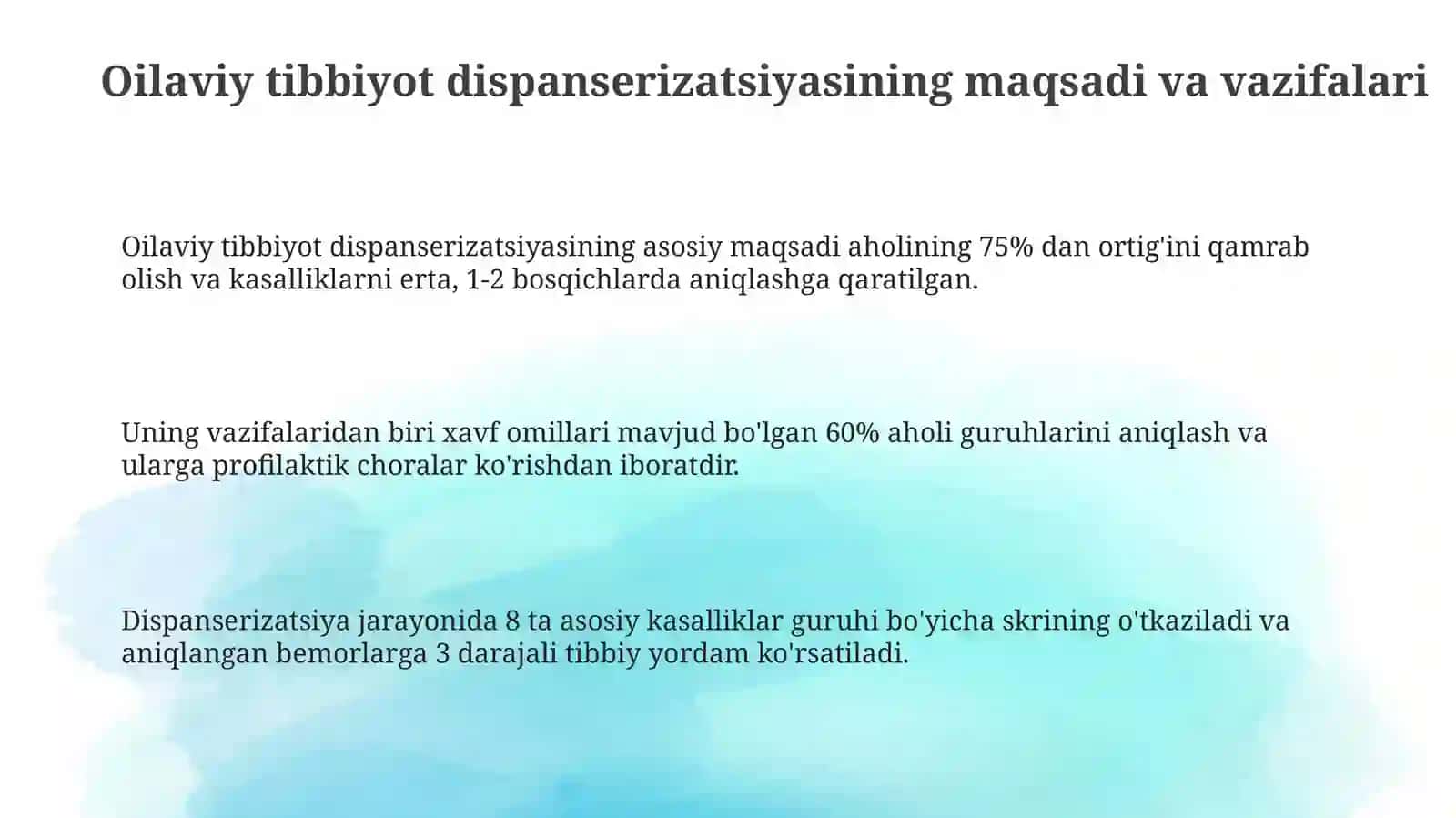Kasb kasalliklari skriningi 3
