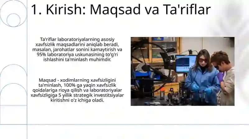 Oʻquv labaratoriyalarida mehnat xavfsizligi 3