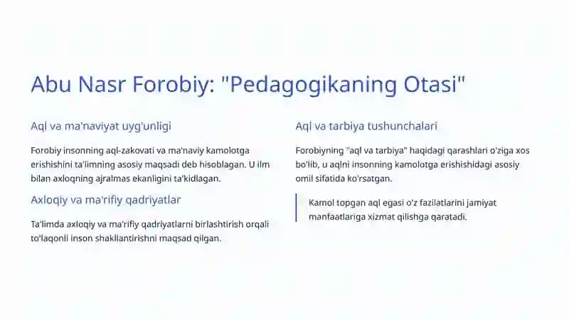 Sharq Mutafakkirlarining Pedagogik Qarashlari 3