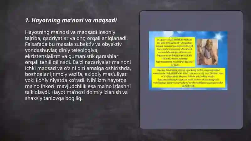 Hayot falsafasi 3