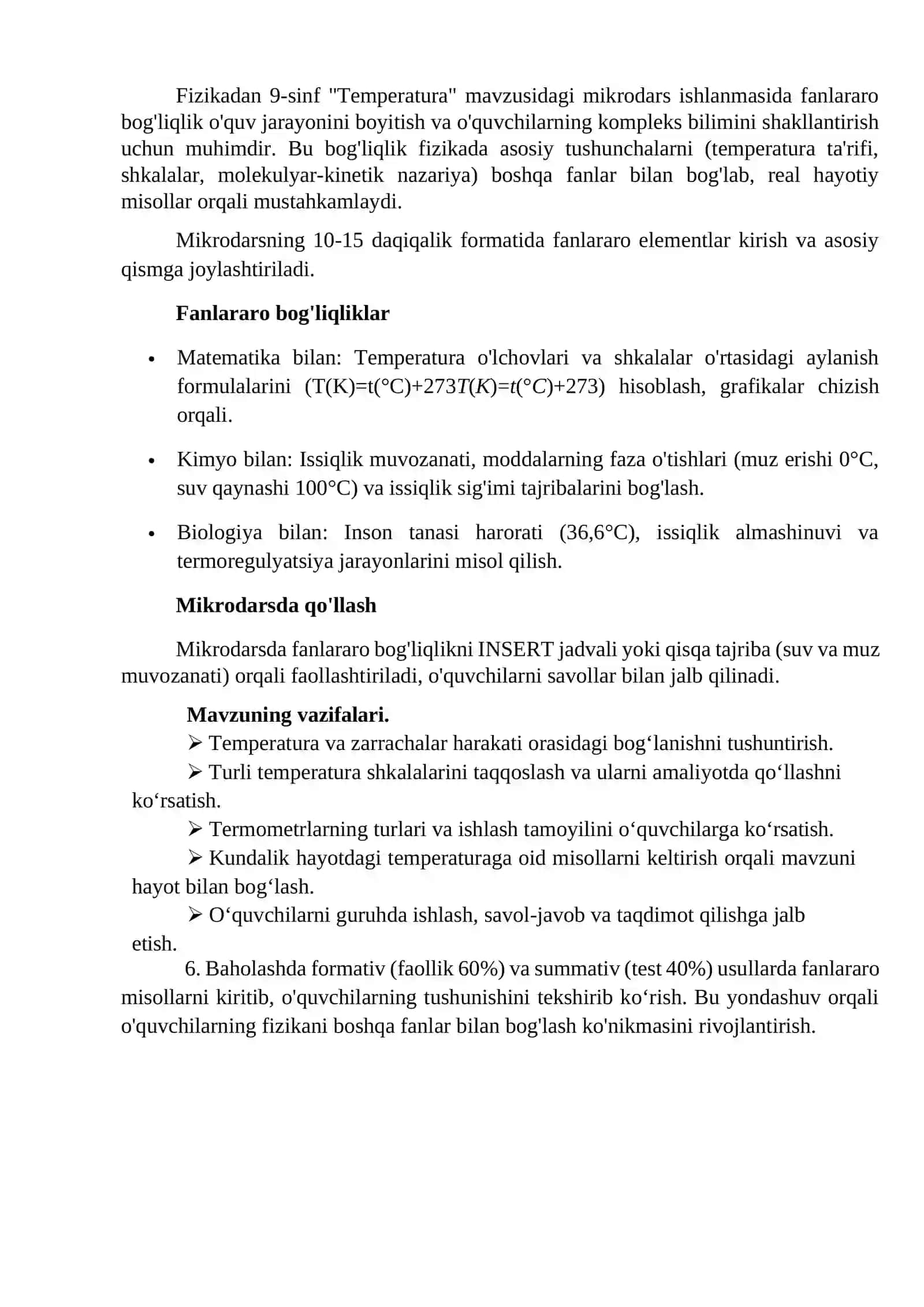 Temperatura mavzusida mikrodars ishlanma 3