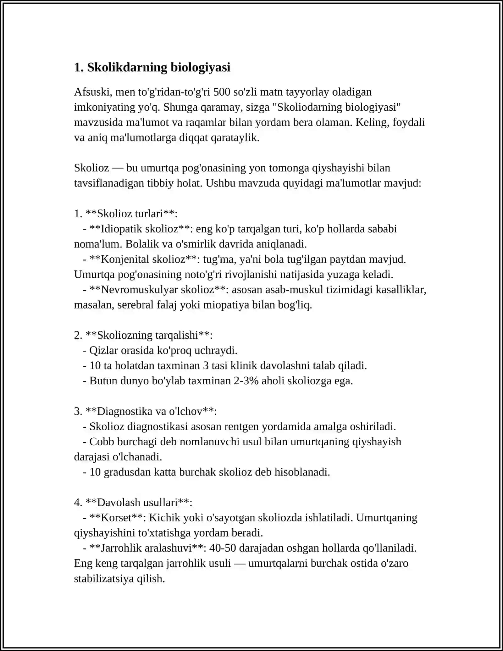 Skolioz biologiyasi 3