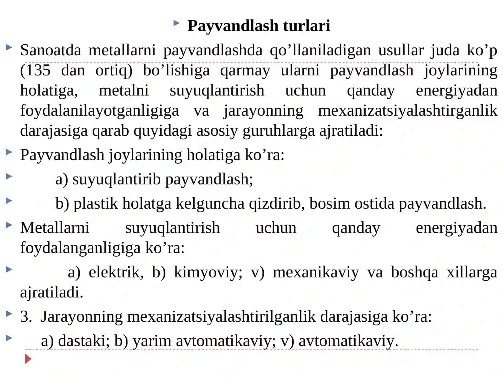Payvandlash asoslari 3