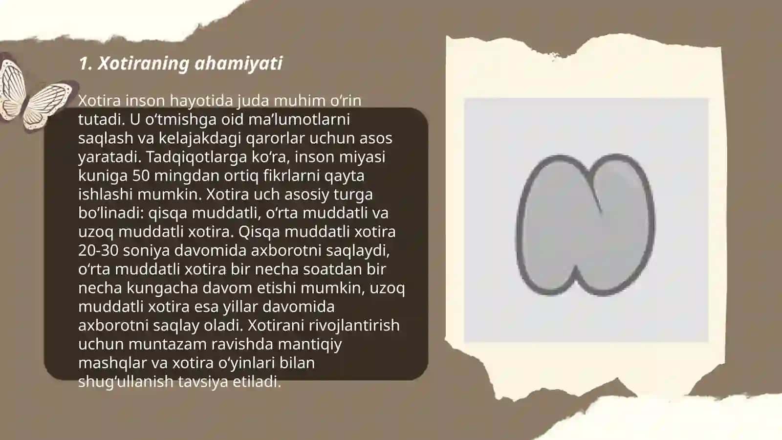 Xotira haqida umumiy tasavvurlar 3