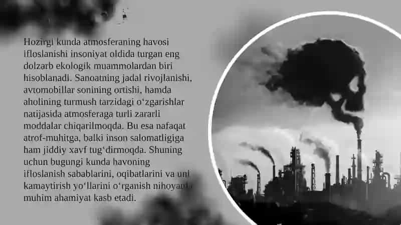 Atmosfera havosining ifloslanishi 3
