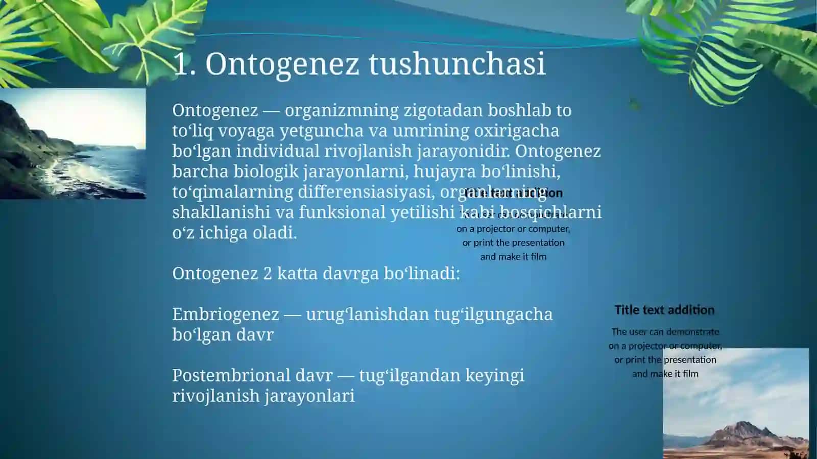 ONTOGENEZ, qoplovchiorganlarning ontofilogenezi 3