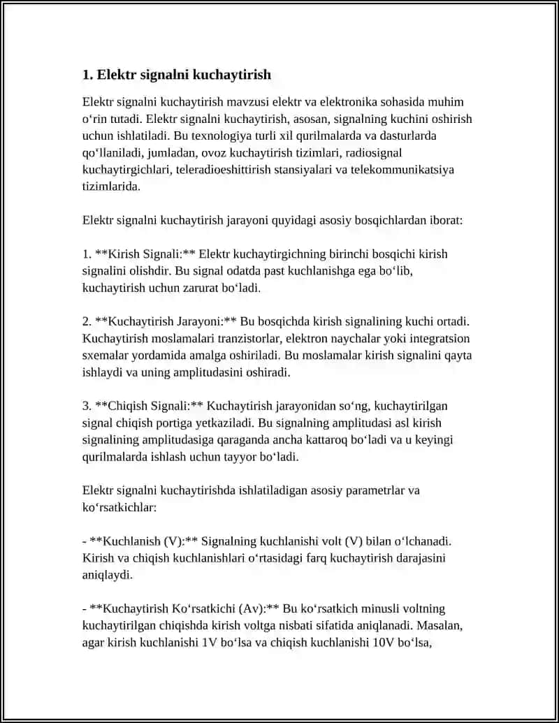 ELEKTR SIGNAL KUSHIYTKISHLERI 3