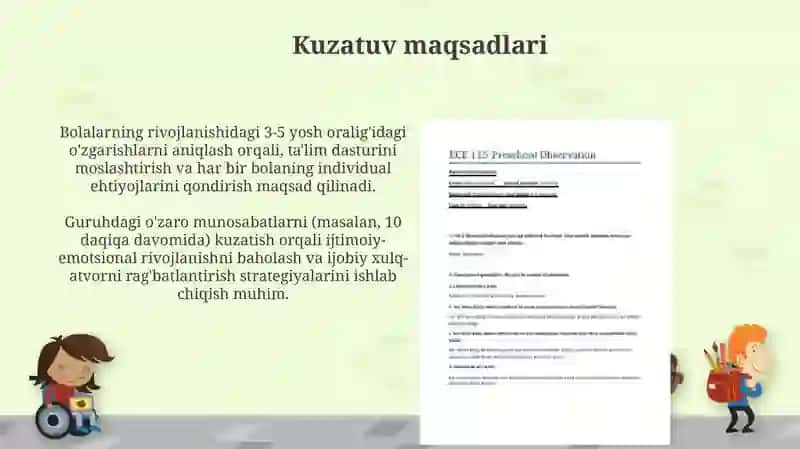Kuzatuv maqsadlari 3