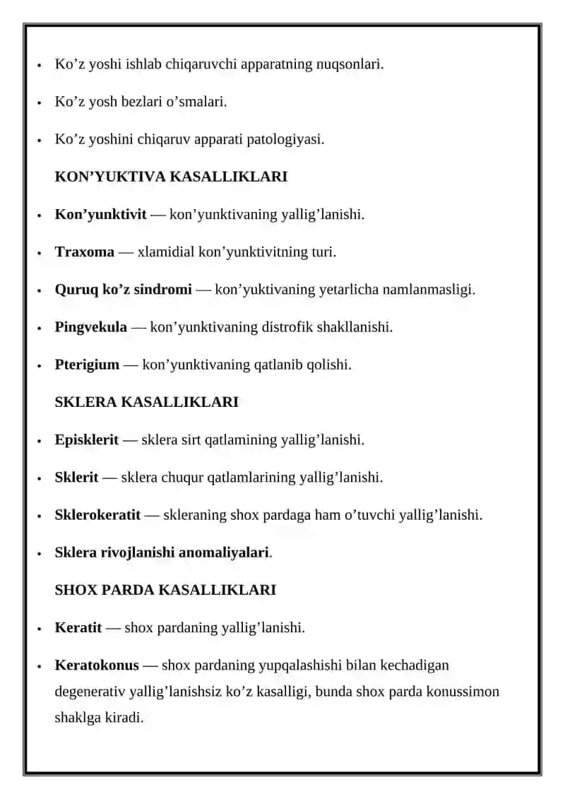 Qovoq kasalliklari 3