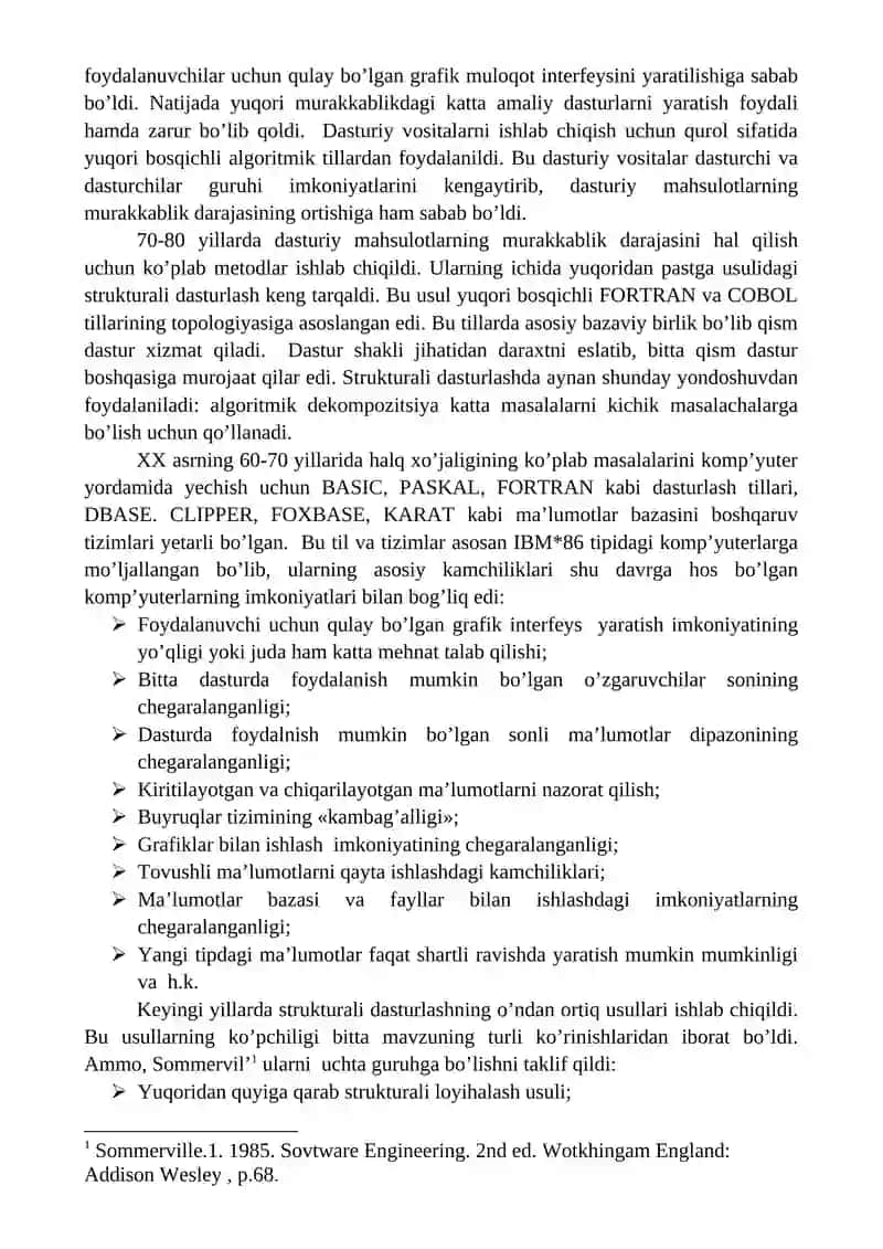 Zamonaviy dasturlash texnologiyalari 3