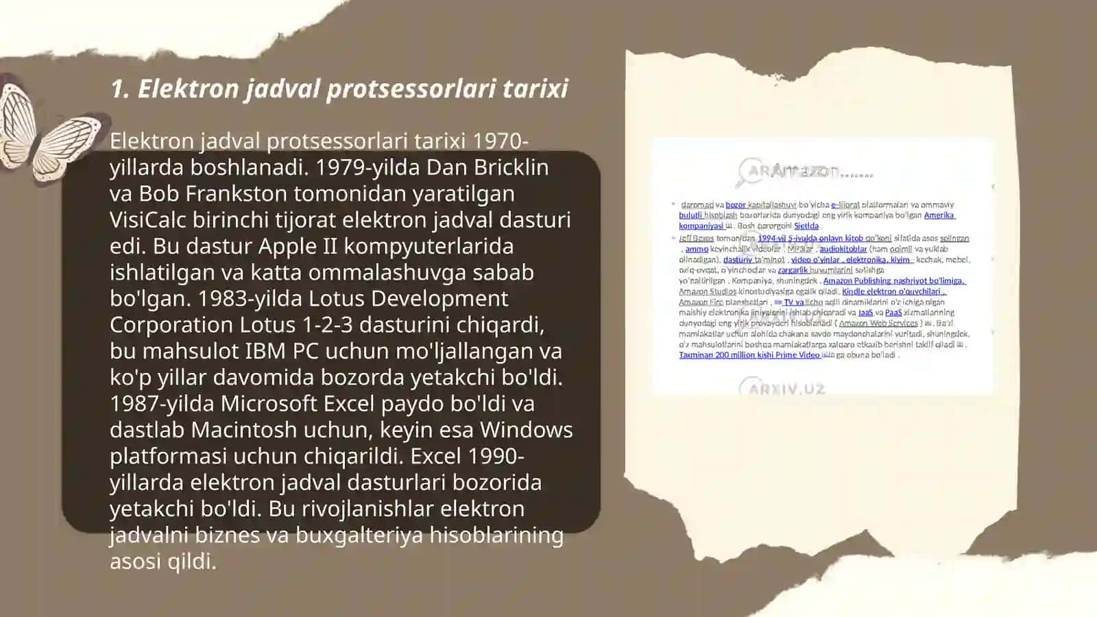 Elektron jadval protsessorlari, ularning ozgaruvchilari va funksiyalari 3