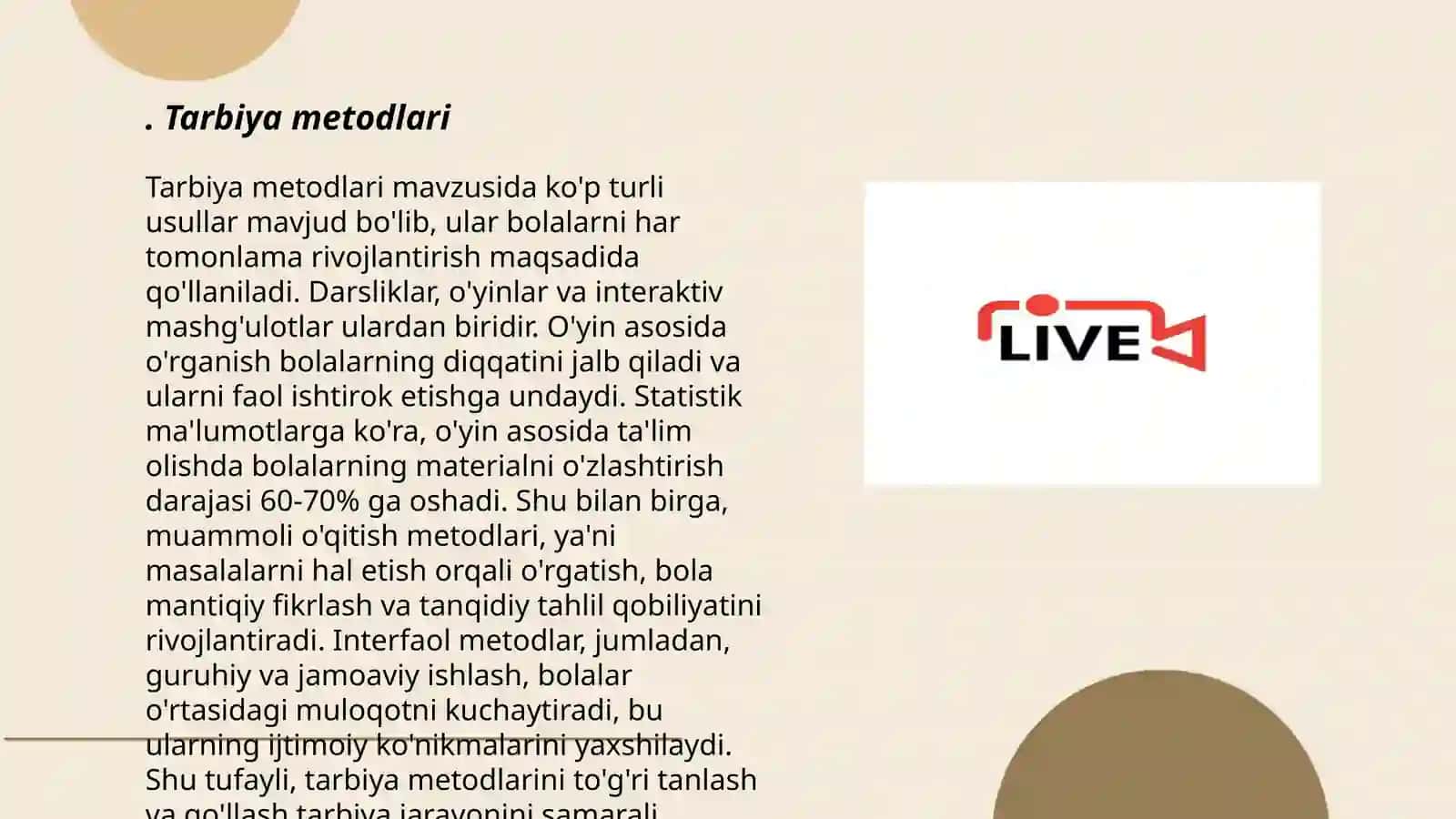 Tarbiya metodlari 3