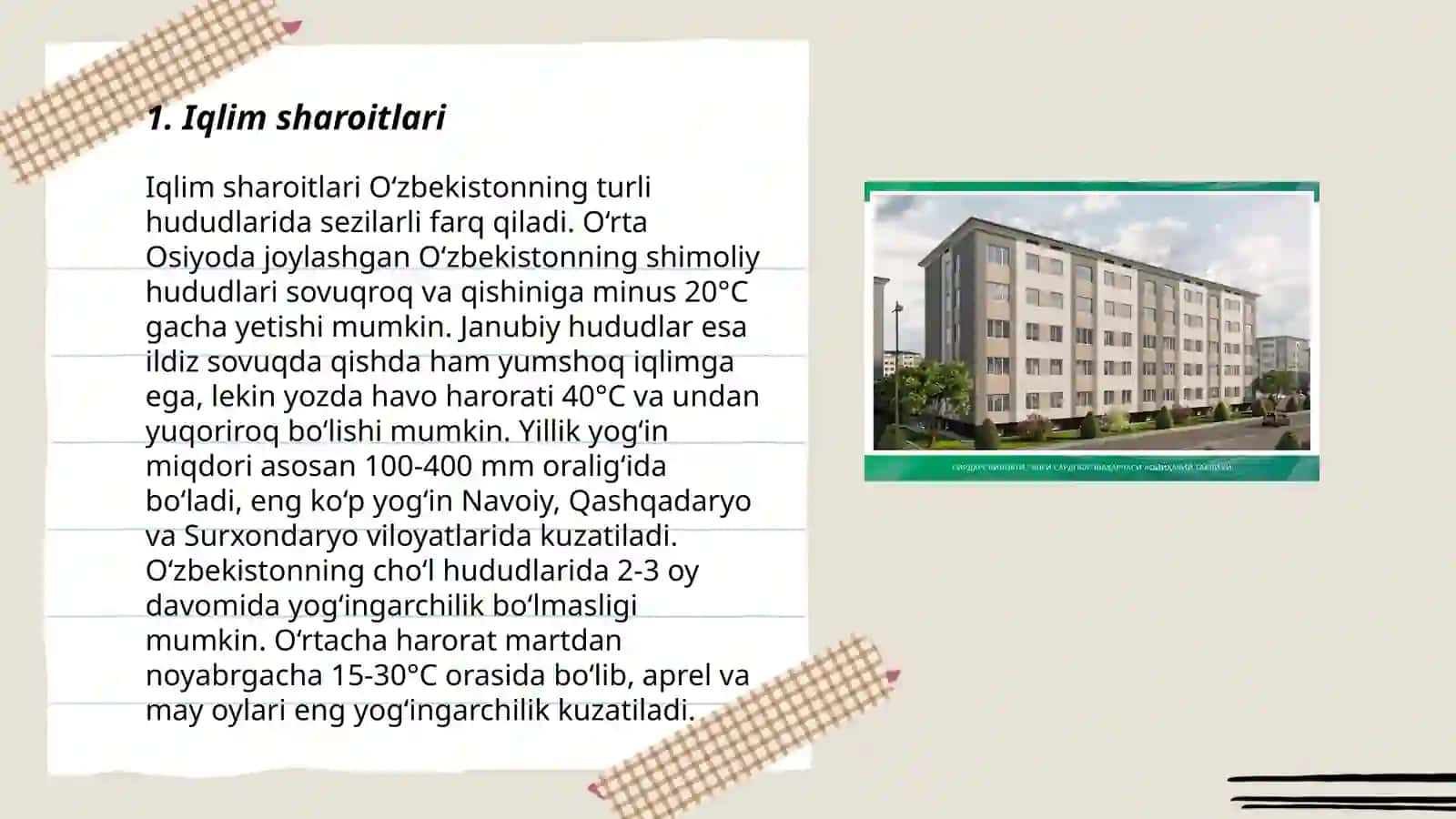 Turar joy binolarini loyihalshga tasir qiluvchi asosiy omillar 3