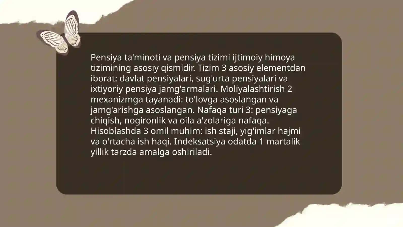 Pensiya ta'minoti va pensiya tizimi 3