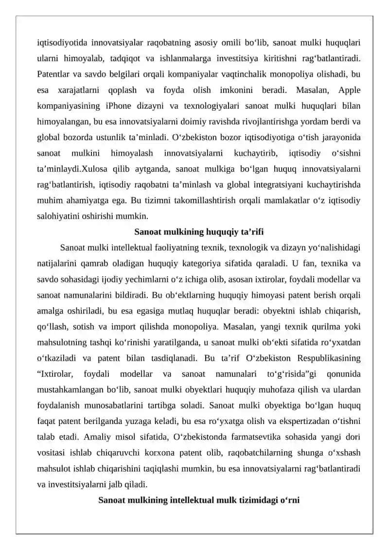 Sanoat mulkiga bo‘lgan huquq 3