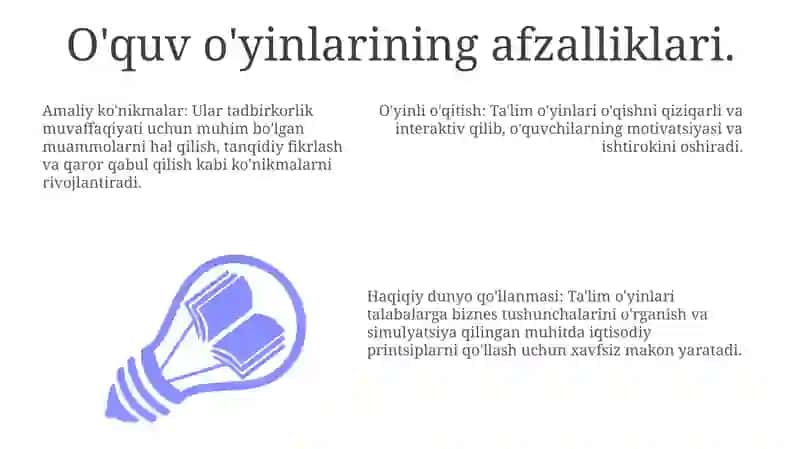 Ta'lim O'yinlari 3