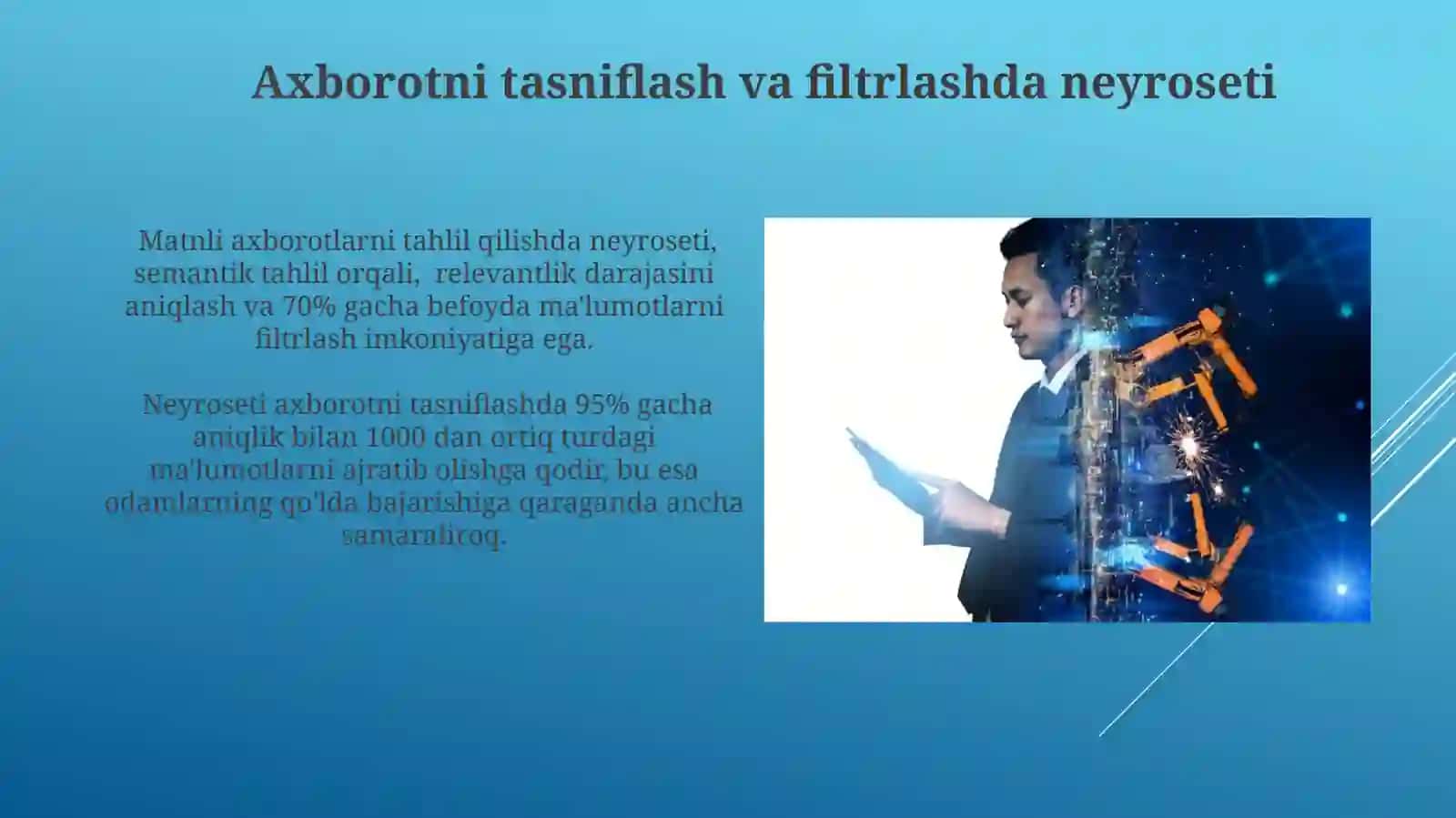 Neyroseti axborotni tasniflashda 3