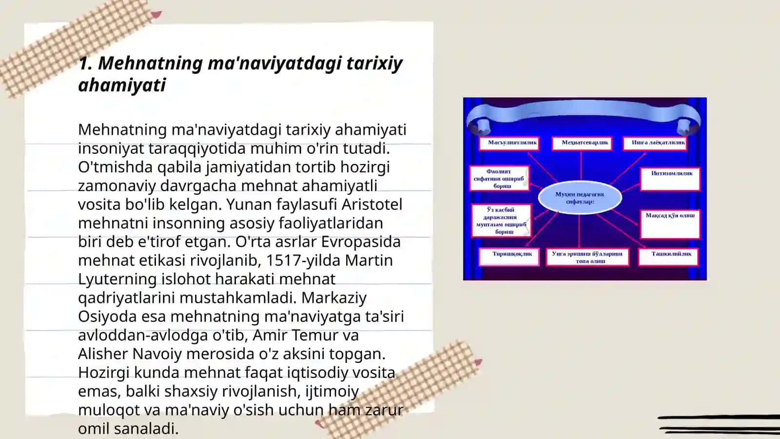 Maʼnaviyat tarixida mehnatning oʻrni 3