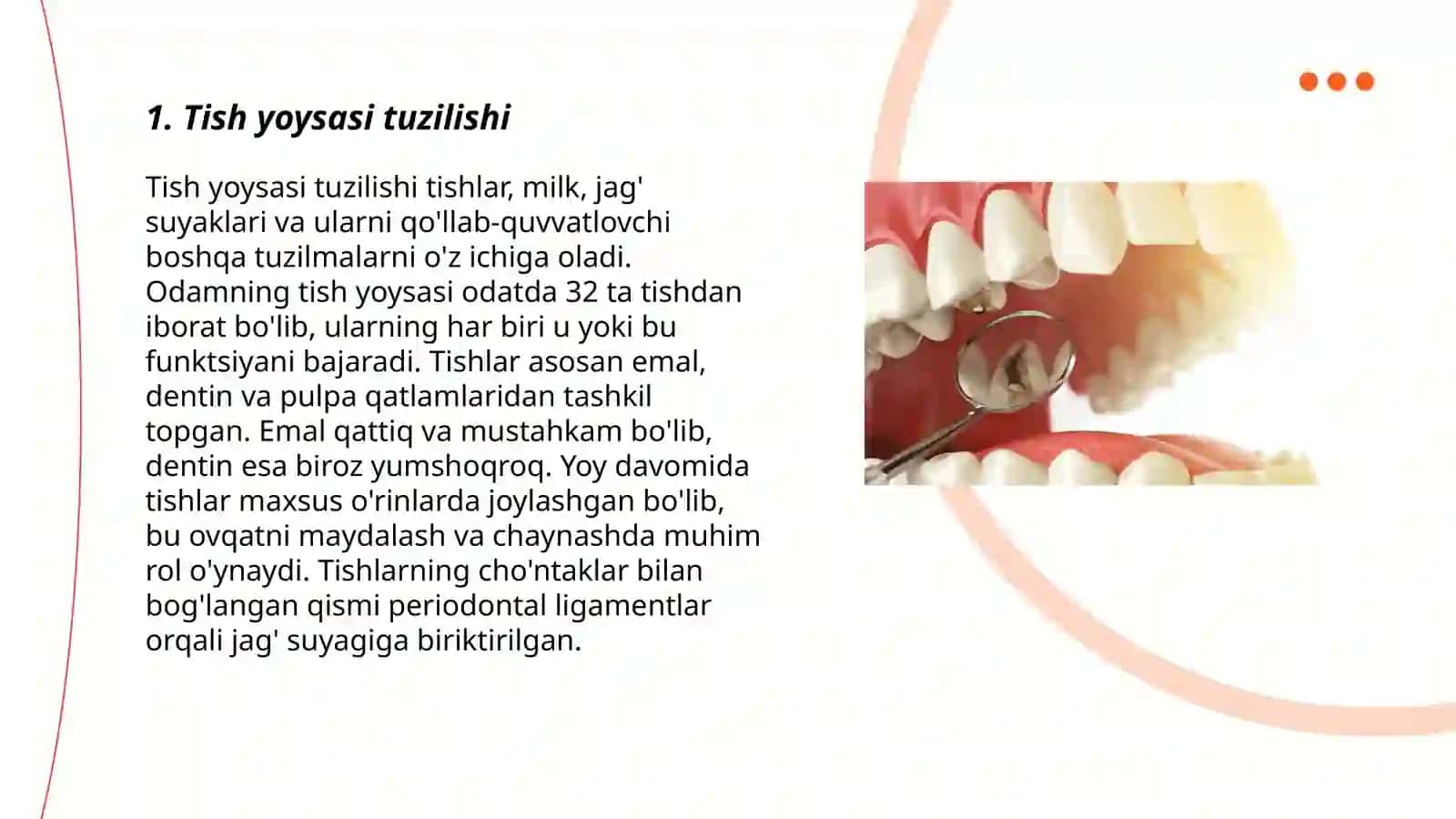 Karies haqida tushuncha. Karies kovaklari tasnifi 3
