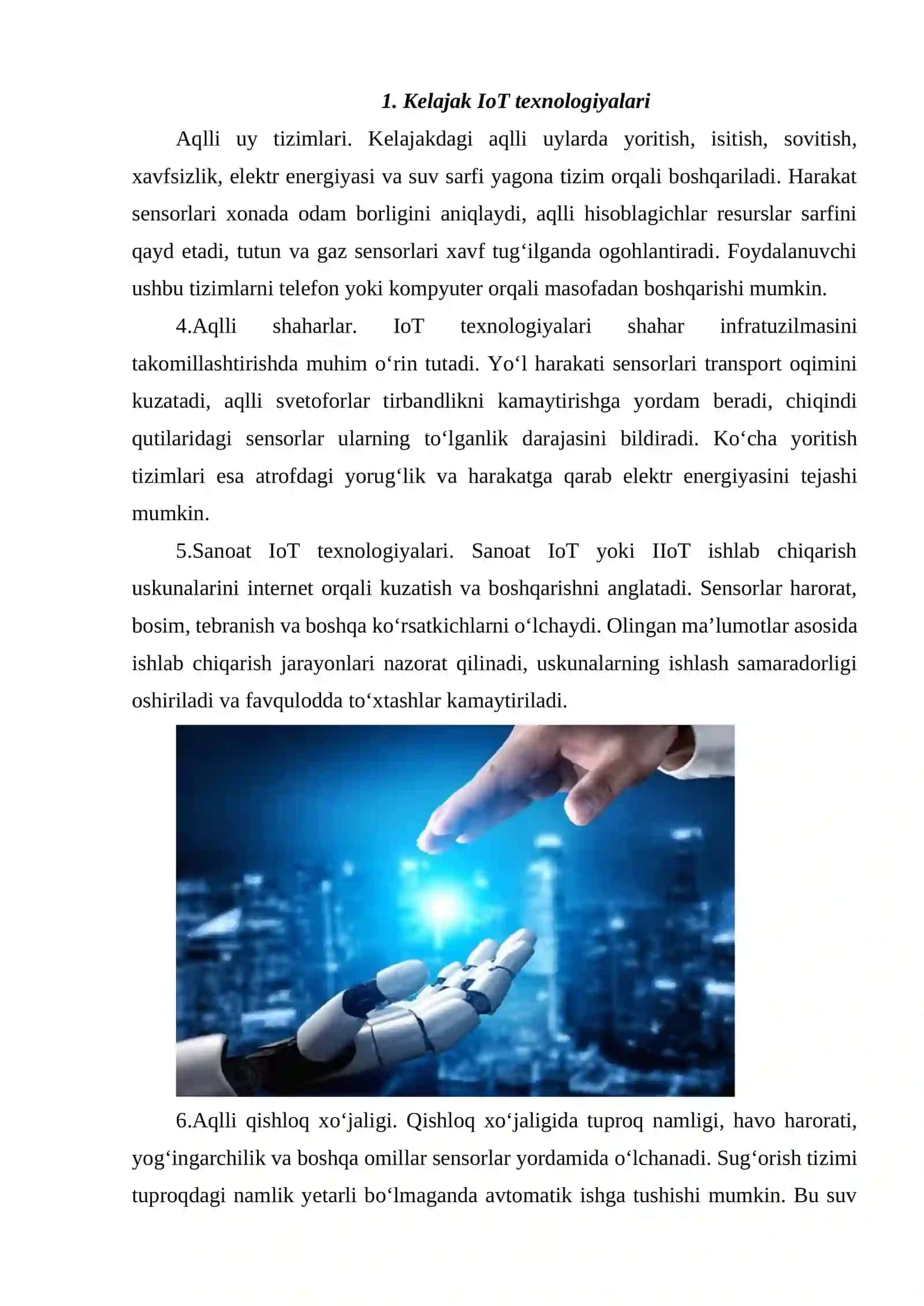 KELAJAK IOT TEXNOLOGIYALARI 3