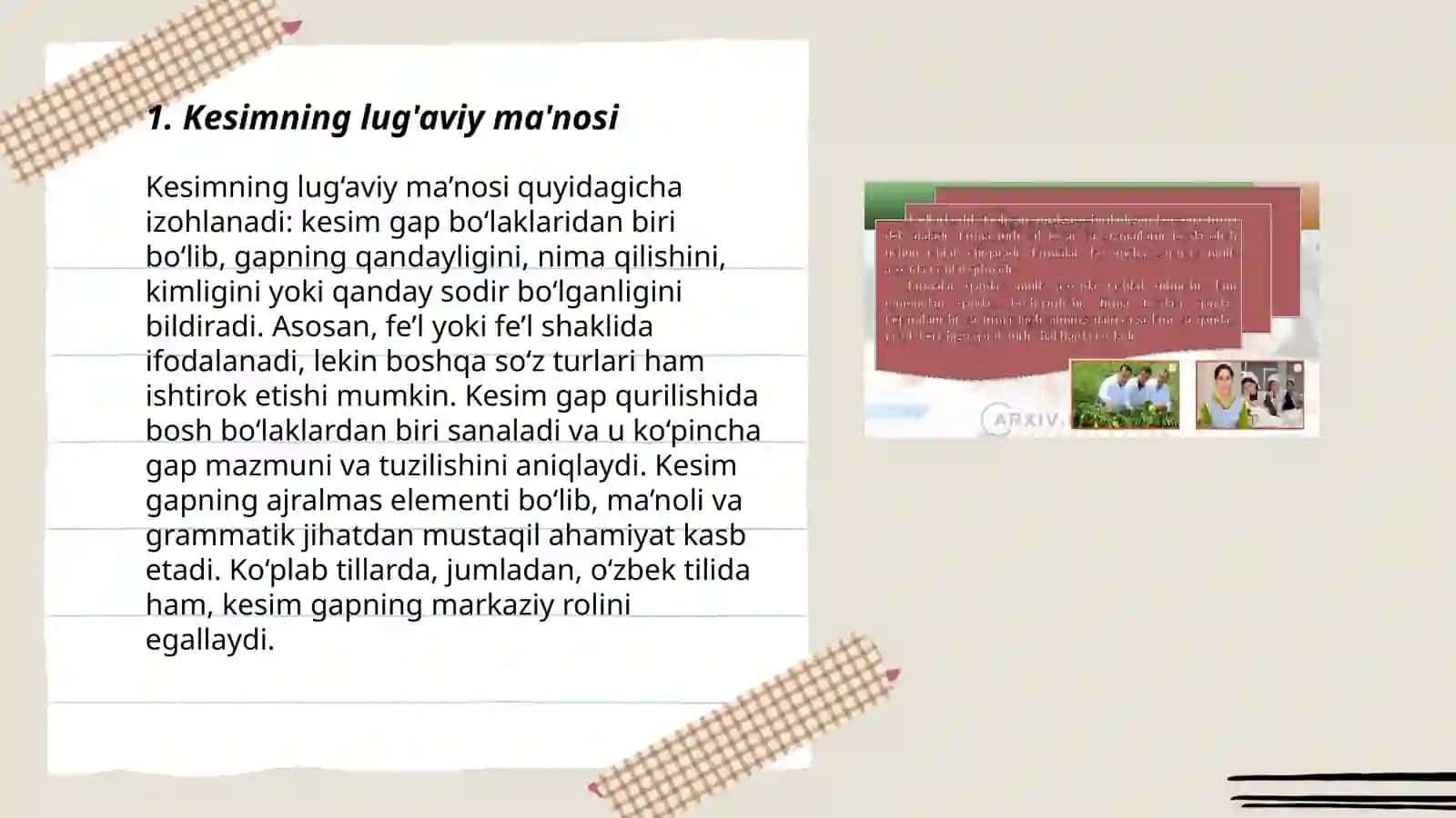 Kesim va uning ifodalanish turlari 3