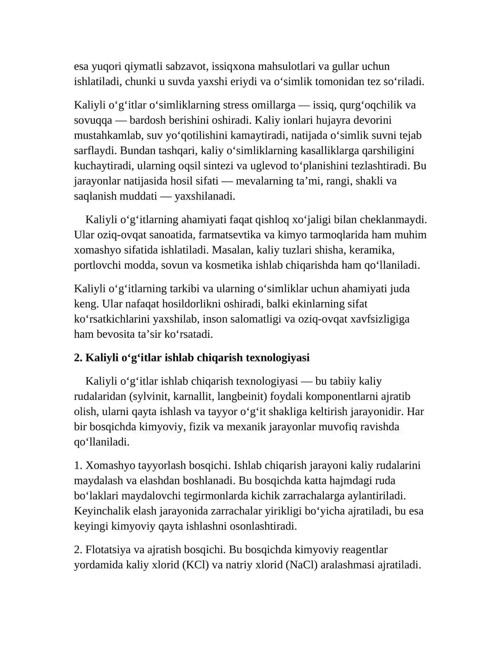 Kaliyli o‘g‘itlar ishlab chiqarish 3