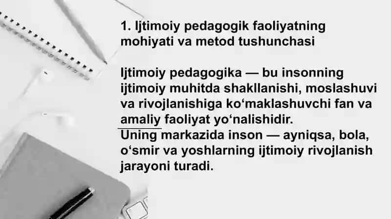 Ijtimoiy pedagogika faoliyat metodlari 3