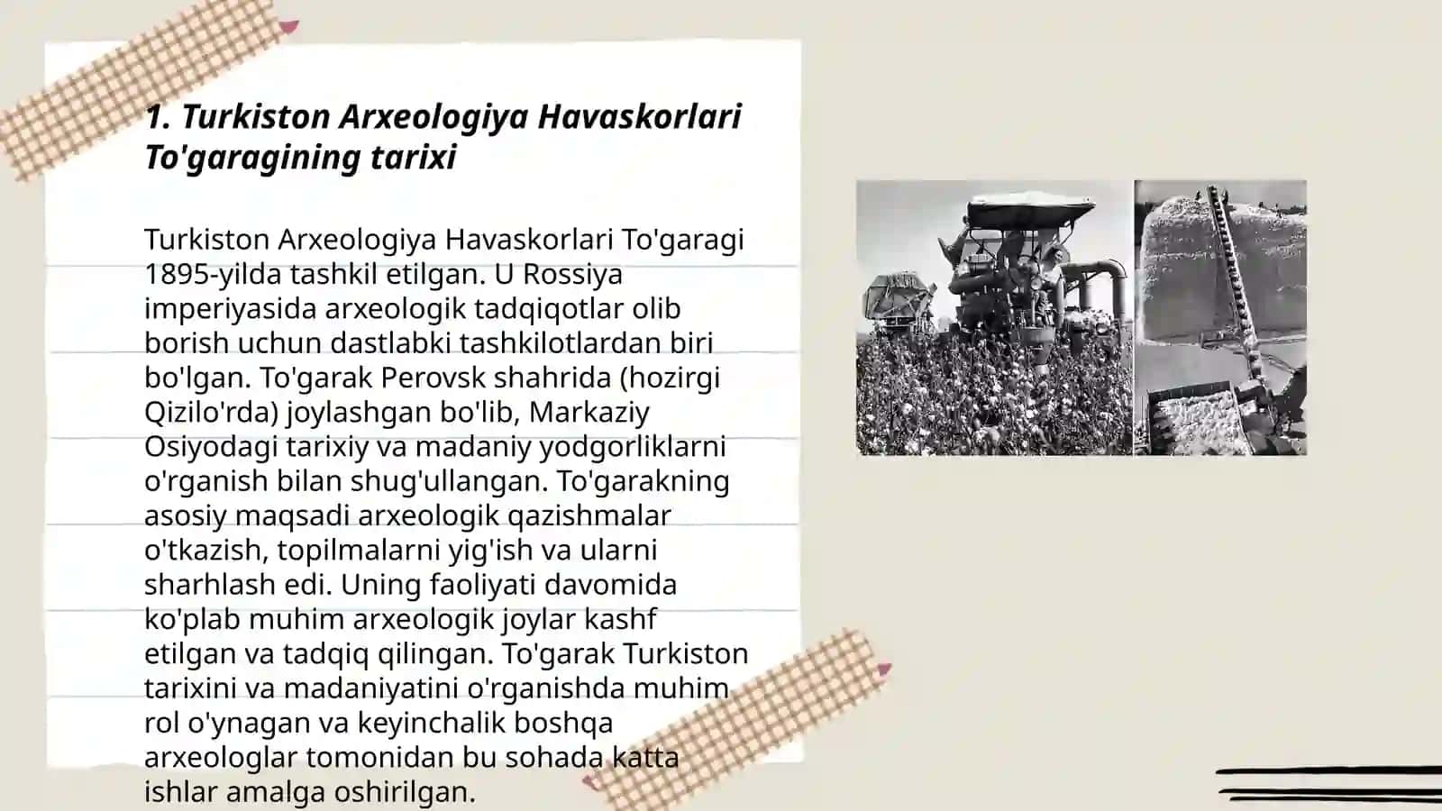 Turkiston Arxeologiya Havaskorlari To'garagi faoliyati 3