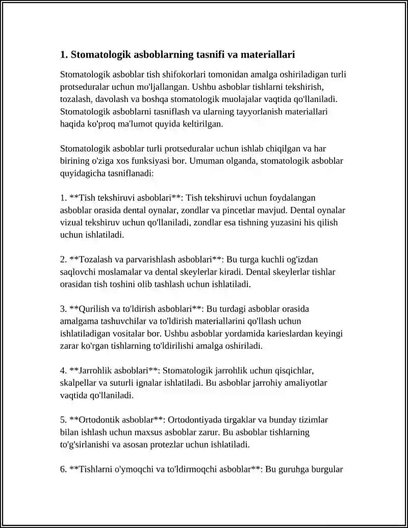 STOMATOLOGIK ASBOBLAR 3