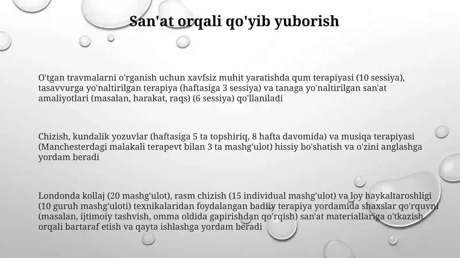Artterapiya usullari yordamida qo'rquvni tuzatish 3