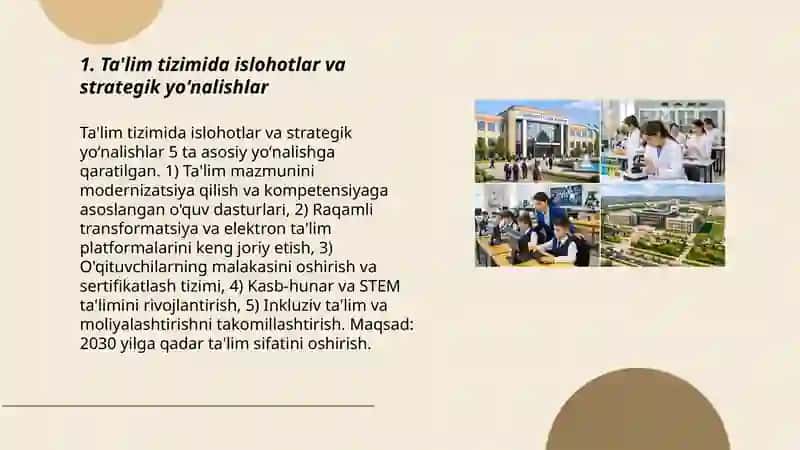 Ta'lim sohasini jadal rivojlantirish 3