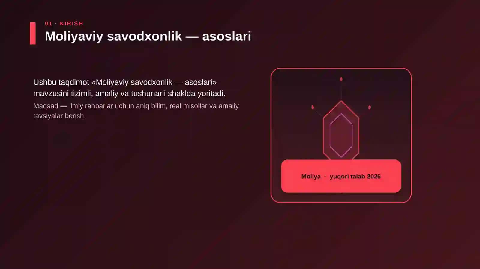 Moliyaviy savodxonlik — asoslari 3