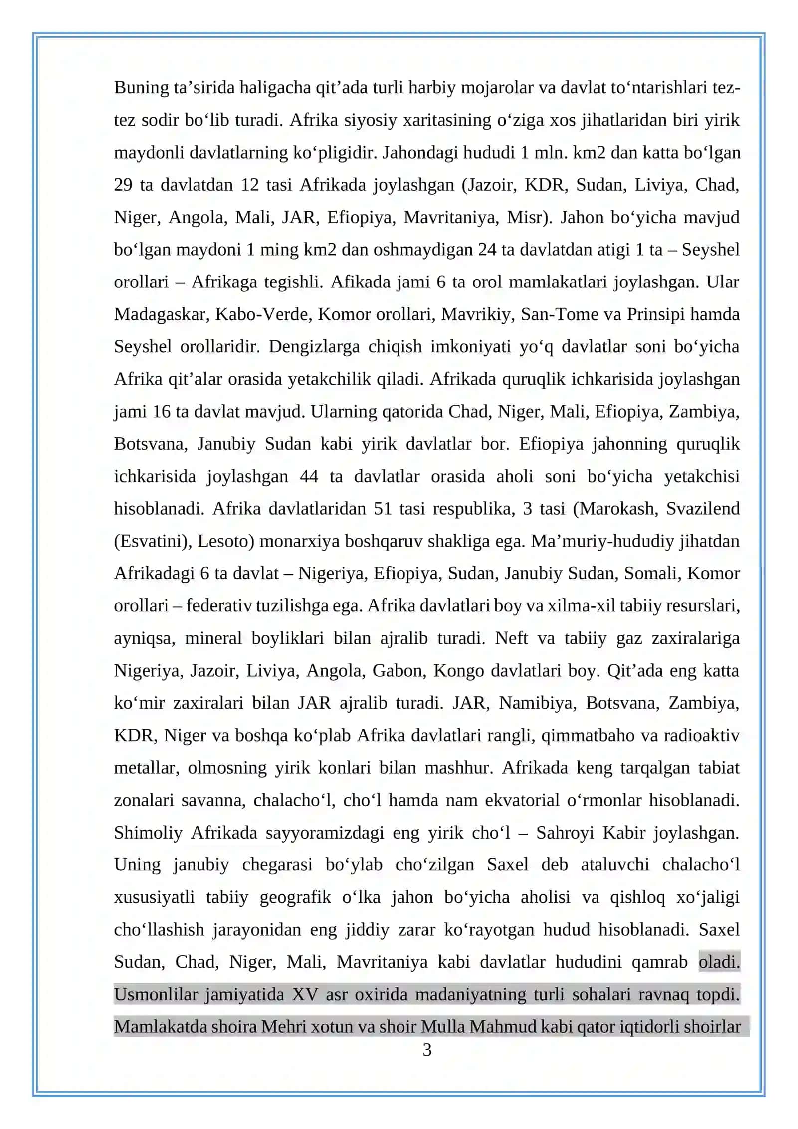 G'arbiy Afrika xalqlari hoʻjaligi va madaniyati 3