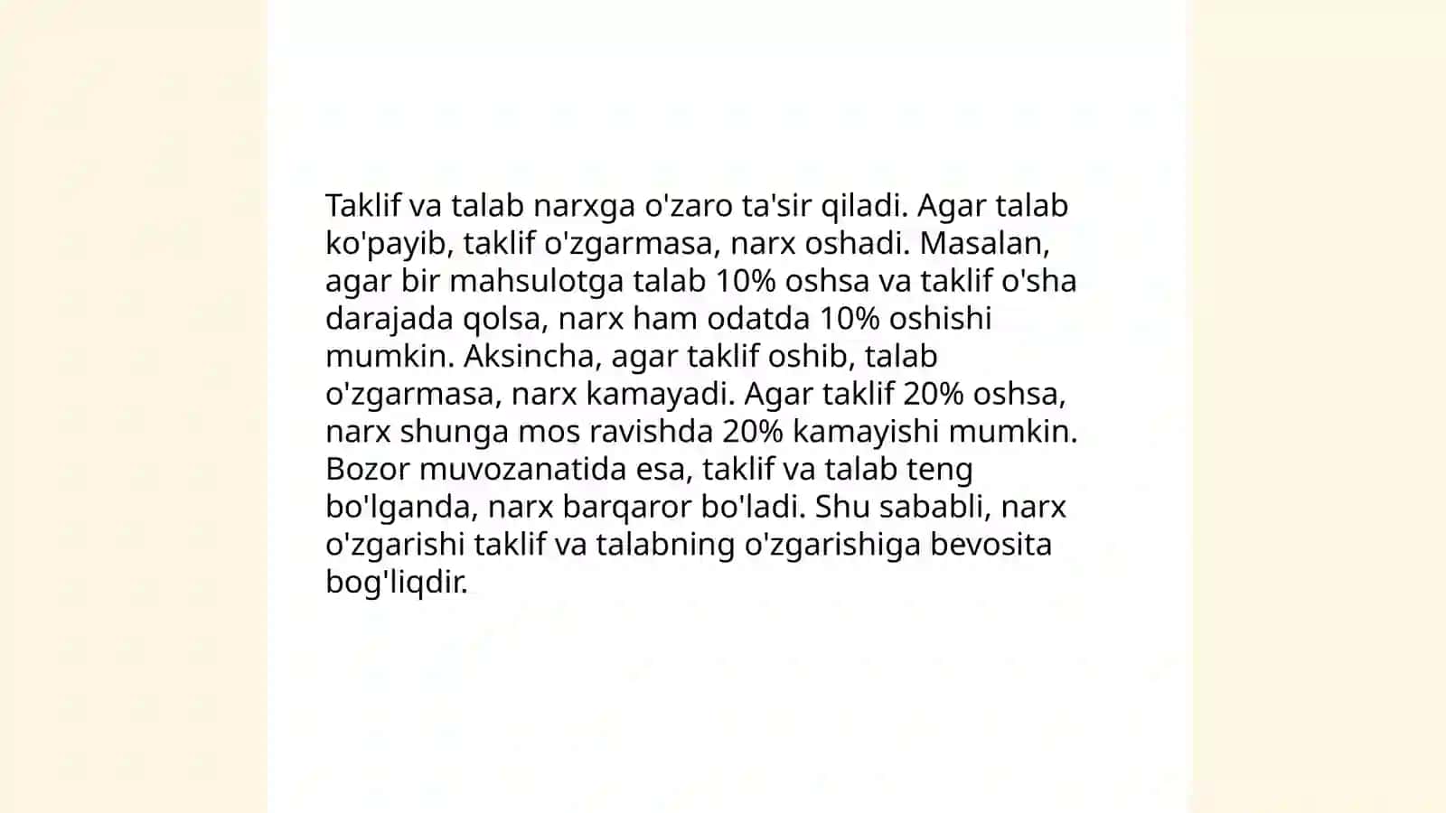 Iqtisodiyotda narx va uning shakillanishi 3