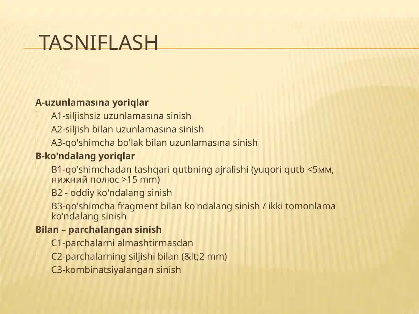 Tizza boylami shikastlanishlari 3