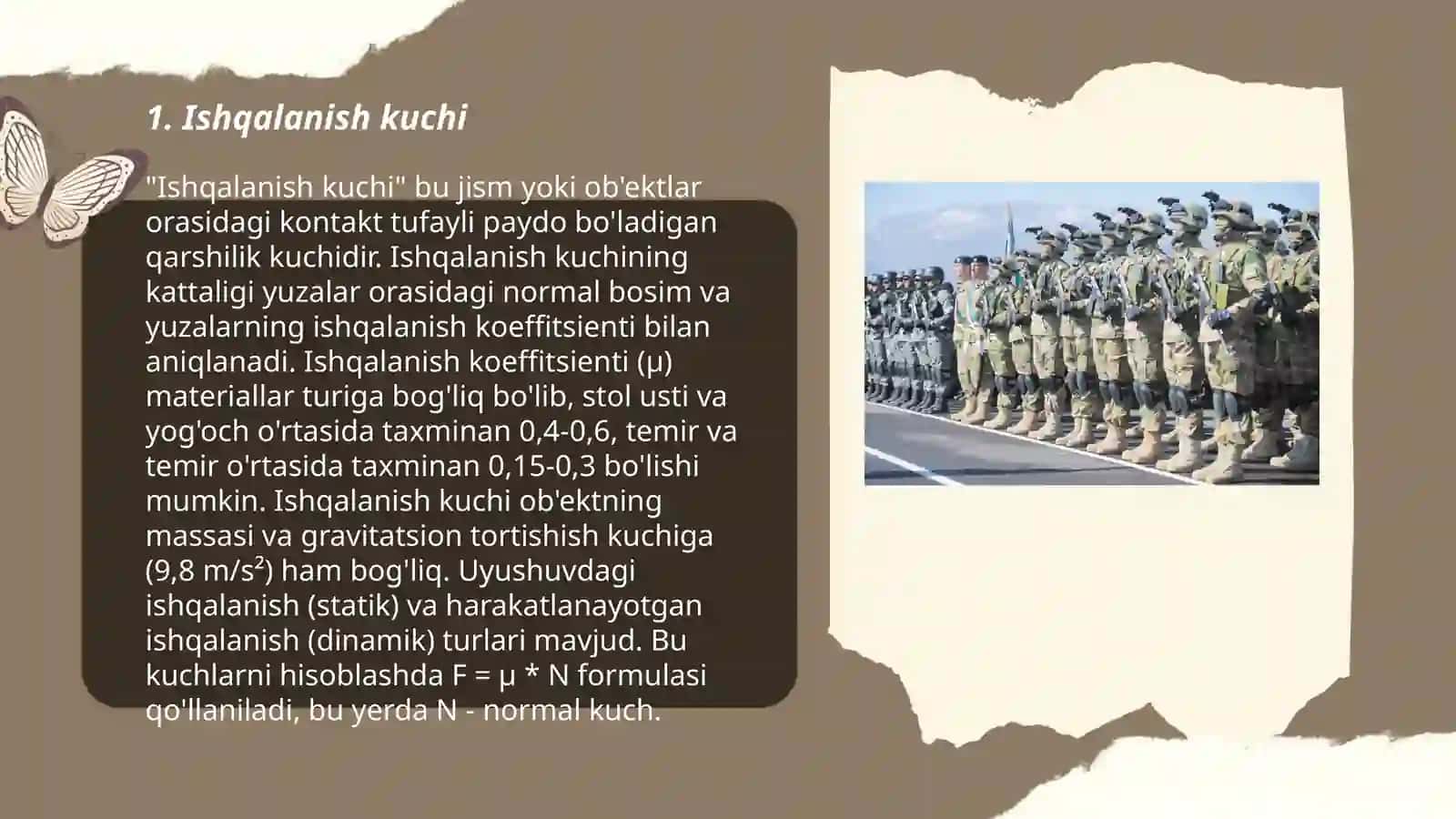 Ishqalanish va inersiya kuchlari 3