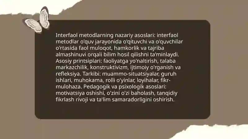 Interfaol metodlar va ularni qoʻllash mahorati 3