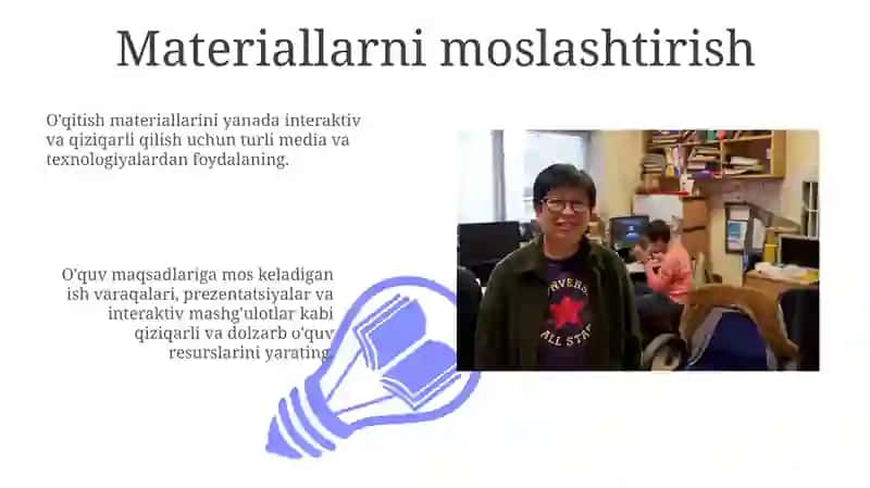 O'qitish metodlari bo'yicha materiallar tayyorlash 3