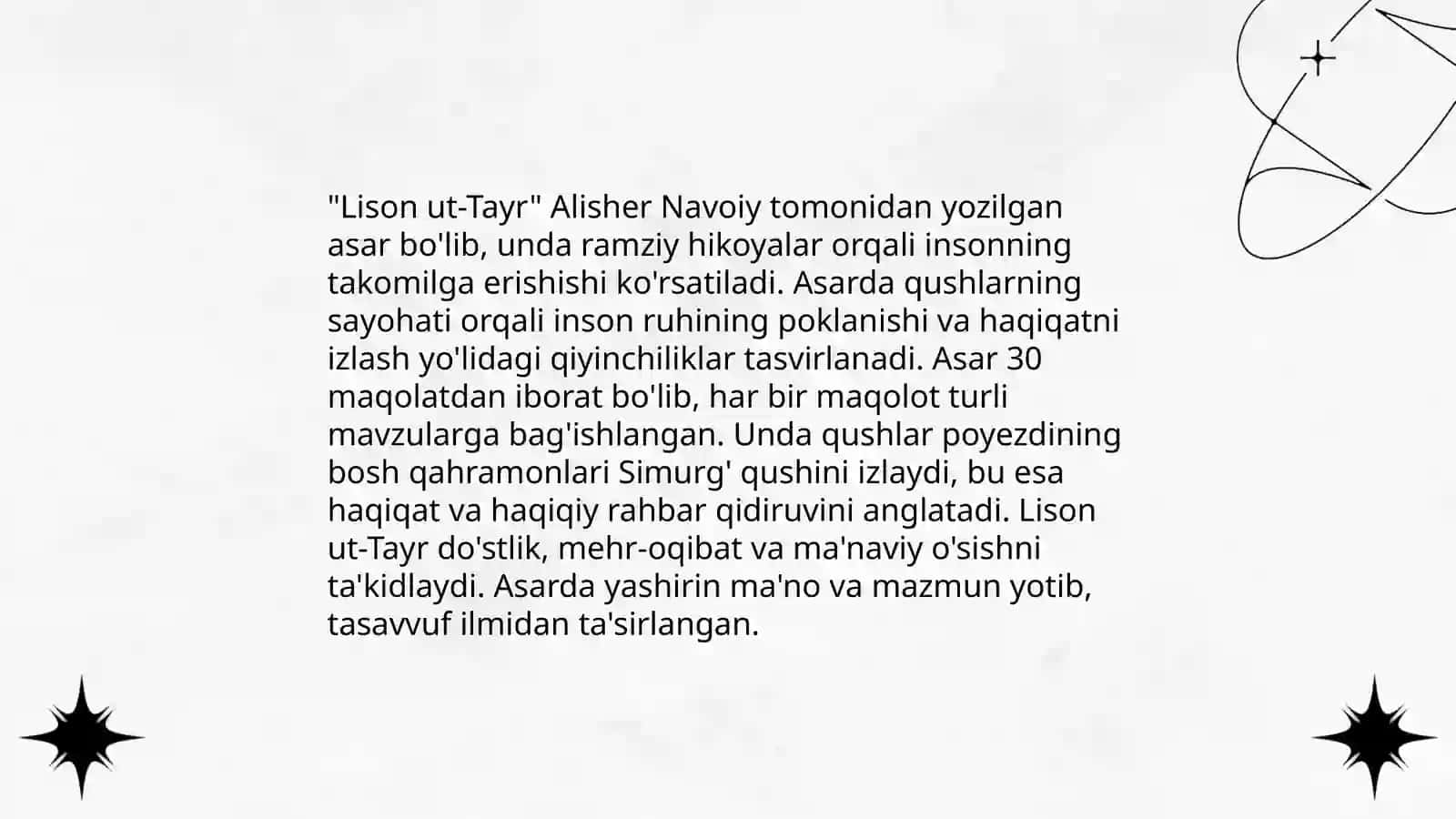 "Lisonut tayr"da tariqat maqomlarining badiiy aks ettirilishi 3