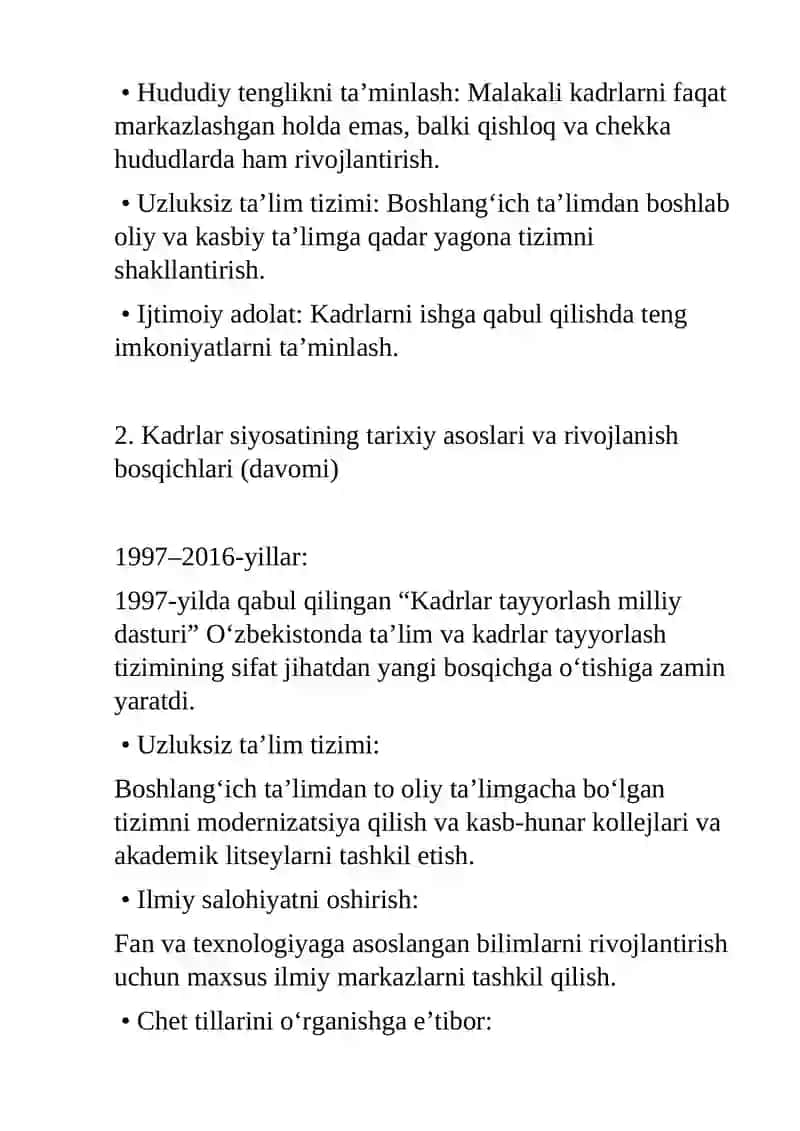 O’zbekiston Respublikasida kadrlar siyosati 3