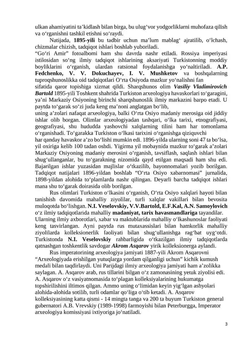 O‘zbekistonda Muzey Ishi Tarixi 3