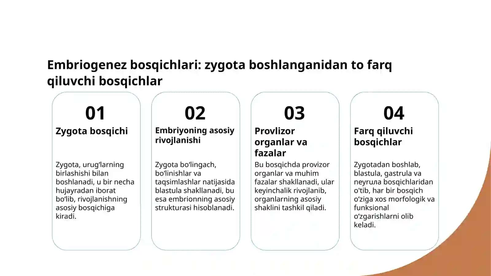 Embriogenez Bosqichlari va Rivojlanish Jarayonlari 3