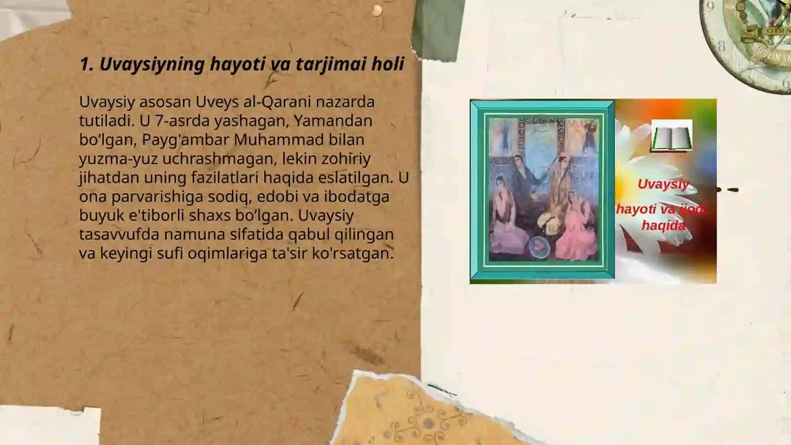 Uvaysiyning hayoti va tarjimai holi 3